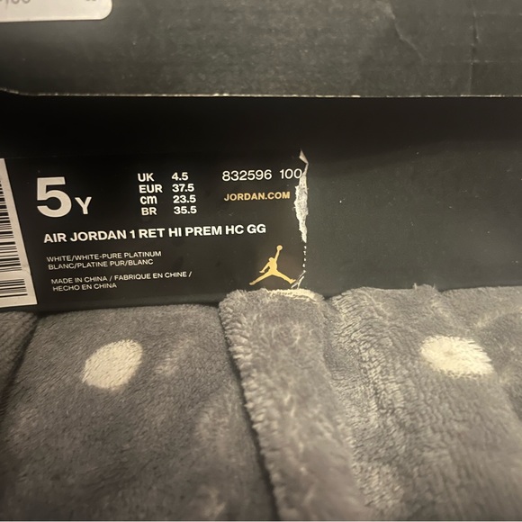 Air Jordan 1 Heiress size 5Y - Picture 7 of 7